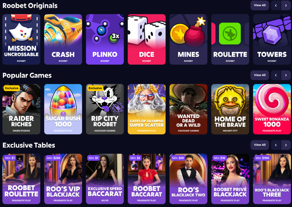 roobet range of games providers 4